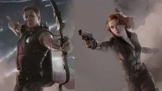 The Avengers Jeremy Renner & Scarlett Johansson Interview at D23 Expo