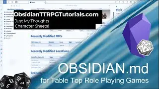 Obsidian - Character Sheets