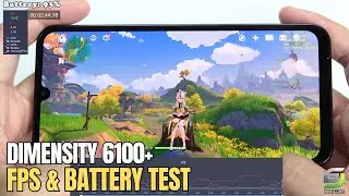 Samsung Galaxy M15 test game Genshin Impact Max Graphics | Dimensity 6100+
