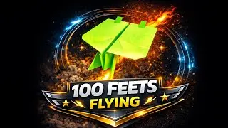 Better than the World Record? This Paper Plane flies 120 Feet!
