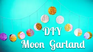 DIY Moon Garland | HG Craft | HelloGiggles