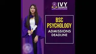 Admissions Open 2023 BSc Psychology | IVY College of Management Sciences