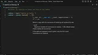 Eliminar los espacios en blanco que haya en una cadena Python