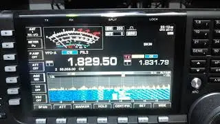 Receiving C92RU 160m CW , rx antenna beverage 120m