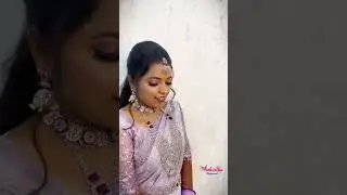 Bridal Makeover Madurai: White Theme Reception Look | Hashwatha Makeovers