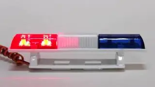 RC Police LED Light Bar Red/Blue  - Great Hobbies