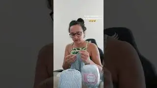 Estou amando relembrar como tecer com agulha 2.0mm