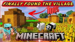 Finally I found the village || minecraft || joshful gaming