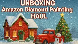 Столько блеска! ✨ Распаковка набора для алмазной живописи с Amazon 💎