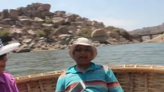 Coracle Boating in Sanapur Lake Hampi