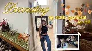 decorating my studio apartment for fall! | target runs + my camera breaking