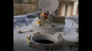 RC 1/16 scale M113 Lynx Recon vehicle - Weapons system testing