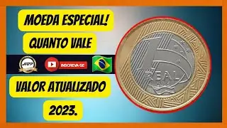 Moeda especial! 1 real 2016, quanto vale valor atualizado 2023.
