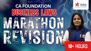 Marathon Revision | CA Foundation Law | 100% English | Nitika Bacchawat | Yeshas Academy