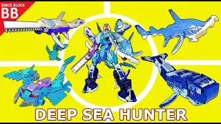 Как сделать робота : Deep Sea Hunter !! (FINAL) ⚡️ Speed Build Lego Combiner 4in1 Sembo Block 103254