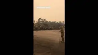 Military Personnel Prepare to Evacuate Bushfire-Ravaged Mallacoota, Victoria