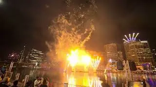 Darling harbour fireworks. New Year 2026. Sydney. Australia