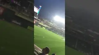 Hitting around beach balls at the Twins game - Two guys kicked out