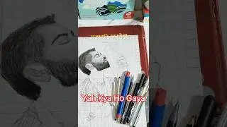Virat Kohli sketch#art #shorts #sketch #artist #viratkohli #cricket #trending #trend #king