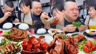 蠢老公以為自己聰明，不料我吃到紅燒肉，他搶到西藍花氣哭了【胖嫂美食】