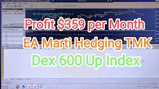 Profit $359 per Month, EA Marti Hedging TMK - Dex 600 Up  Index Broker Deriv