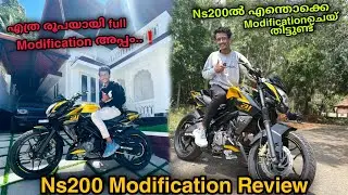 Guys അങ്ങനെ Ns200ൻറെ Review ചെയ്തു...❗||India First Gold With Glossy Black modification ns200..💥