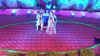 Jaimala theme flower opening setup done by VEER EVENT AND MANAGEMENT RAJVEER