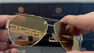 Versace Eyewear New Greca Pilot Sunglasses 2026  
