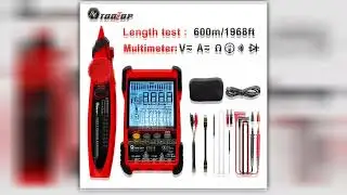 TOOLTOP Network Cable Tester Multimeter Lan Cable Tracking POE Test 400M600M Length Measure Sensiti