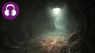 Biomechanical Hallway 💤 Atmospheric SCORN Ambience | Sci-Fi Sounds