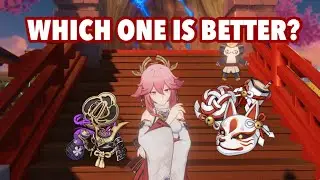 4pc Emblem VS 2pc Shime+2pc Glad - Yae Miko Artifact Comparison | Genshin Impact