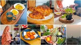 Indian Housewife Busy Morning routine 🌄 - Preparing Tiffin Without Stress / Viral Roast Chicken 