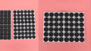 48Pcs/Bag Practical Non slip Self Adhesive Furniture Rubber Feet Pads Protect Sofa Table Chair Fl...
