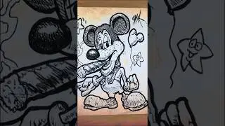 How to draw Mickey Smokes #art #drawing #introspective #rock #music #drawing #smoke