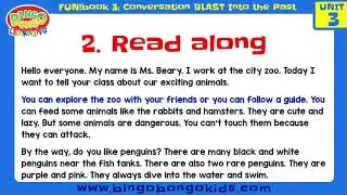 Story Time (Unit 3) | Conversation Blast Into the Past FUN!book | BINGOBONGO