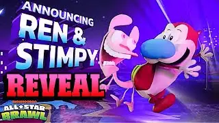 OFFICIAL REN and STIMPY REVEAL Nickelodeon All Star Brawl