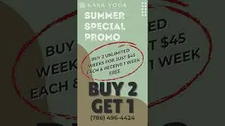 Kasa Yoga Studios Summer Special 2025  #yoga #motivation #relax