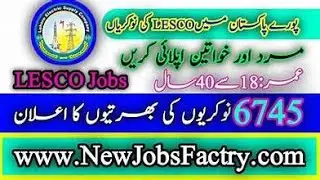 LESCO Jobs 2024 &ndash; Lahore Electric Supply Company | Copyright Free | jobs & study information
