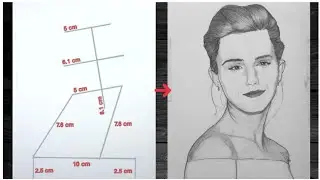 How to draw Emma Watson step by step - For Beginners