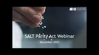 November 2023 SALT Parity Act Webinar