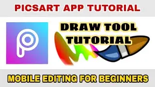 Picsart Draw Tool Tutorial for Beginners| Mobile Editing | SK Editing Tutorials