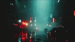 Cyberpunk Ambient Music | Rainy Neo-Tokyo [remix v1] for Deep Focus & Coding
