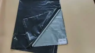 Silver and black mulch film