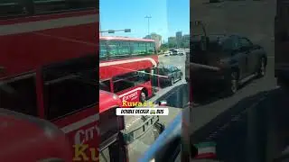 Double decker Bus 🚌 in Kuwait #kuwait #bus #driver