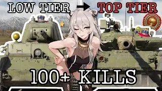 War Thunder LOW TIER TO TOP TIER CHALLENGE - 5 Kills In Each Tank (Russian Edition)