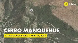 GPS Track to Cerro Manquehue, Santiago de Chile