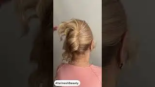 French twist with two views | A modern hairstyle take on classic French twist