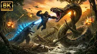 King Kong And Godzilla vs. The Titan Anaconda: A Major Clash In The Deep Jungle
