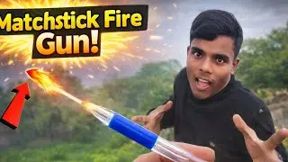 🔥 Match Stick Rocket Gun 😲 | Powerful Fire Gun 🚀 | DIY Mini Rocket 💥 | Amazing Experiment 😍
