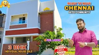 Wow😍 3BHK Individual House for Sale in Chennai Ayapakkam😍Fully Furnished 🤩Ready To Move #home #villa